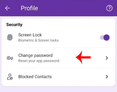 How to change PhonePe password Step 3