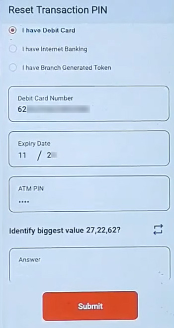Union Vyom ka Transaction Pin kaise Reset kare Step 4