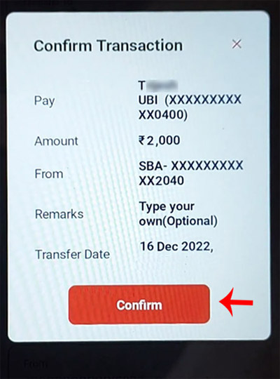 Union Vyom app Se Paise Kaise Transfer Kare Step 5