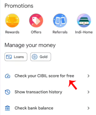 Gpay Se CIBIL Score Check Kare Step 2