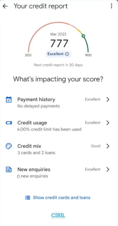 Gpay Se CIBIL Score Check Kare Step 7