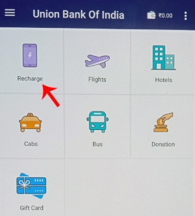 Union Vyom App Se Mobile Recharge Kaise Kare Step 4