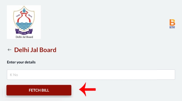 Delhi Jal Board Water Demand Note Payment Online Step 3