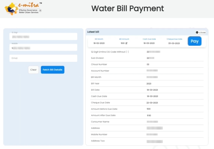 Rajasthan Rajasthan Water Bill Online Download Kaise Kare Step 4Water Bill Online Download Kaise Kare Step 4