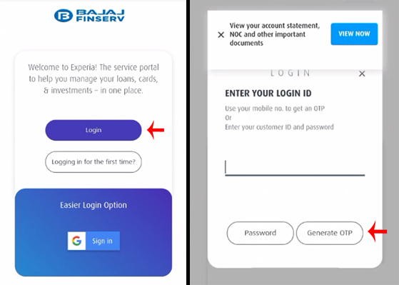 Bajaj Finserv Loan NOC Certificate Download Kaise Kare Step 2