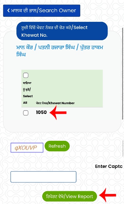 Punjab Jamabandi Download Kaise Kare Step 6