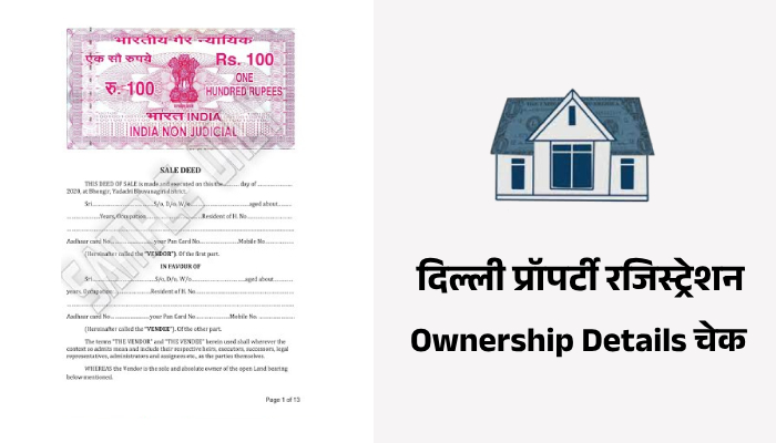 check real owners of any property in Delhi