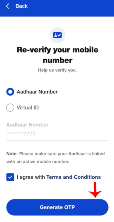 How To Reverification Jio Sim Step 4
