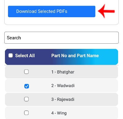 New Voter List Download Step 5