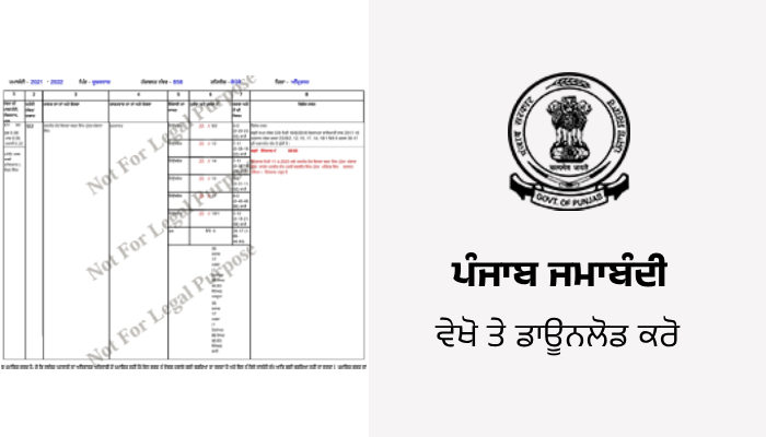 How to Download Punjab Jamabandi