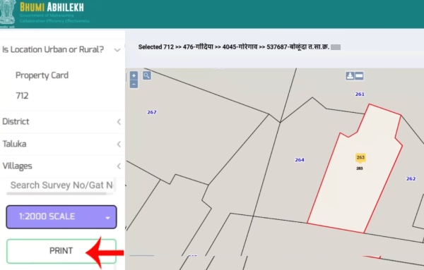 Check Maha Bhunakasha Maharashtra Method 2 Step 3
