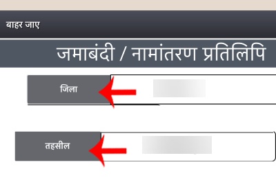 Rajasthan Jamabandi Online Check Step No 2