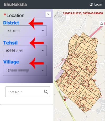 UP Bhulekh Naksha Download Step 2 Sub-Step 2