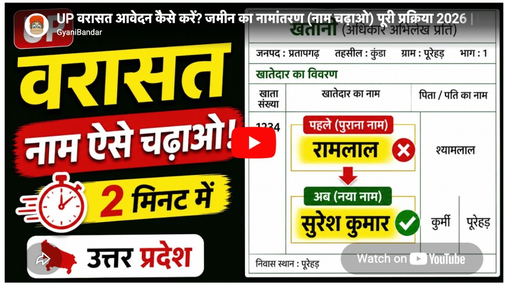 UP Varasat Apply Kaise Kare Youtube Video