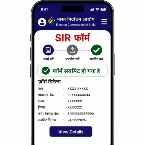 sir form status demo screenshot 