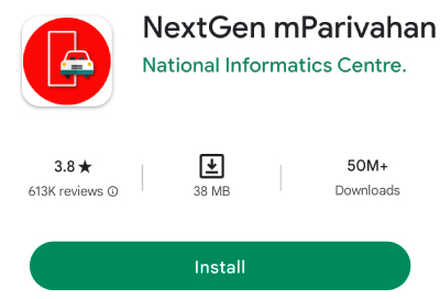 NextGen mParivahan App download karne ki prakriya