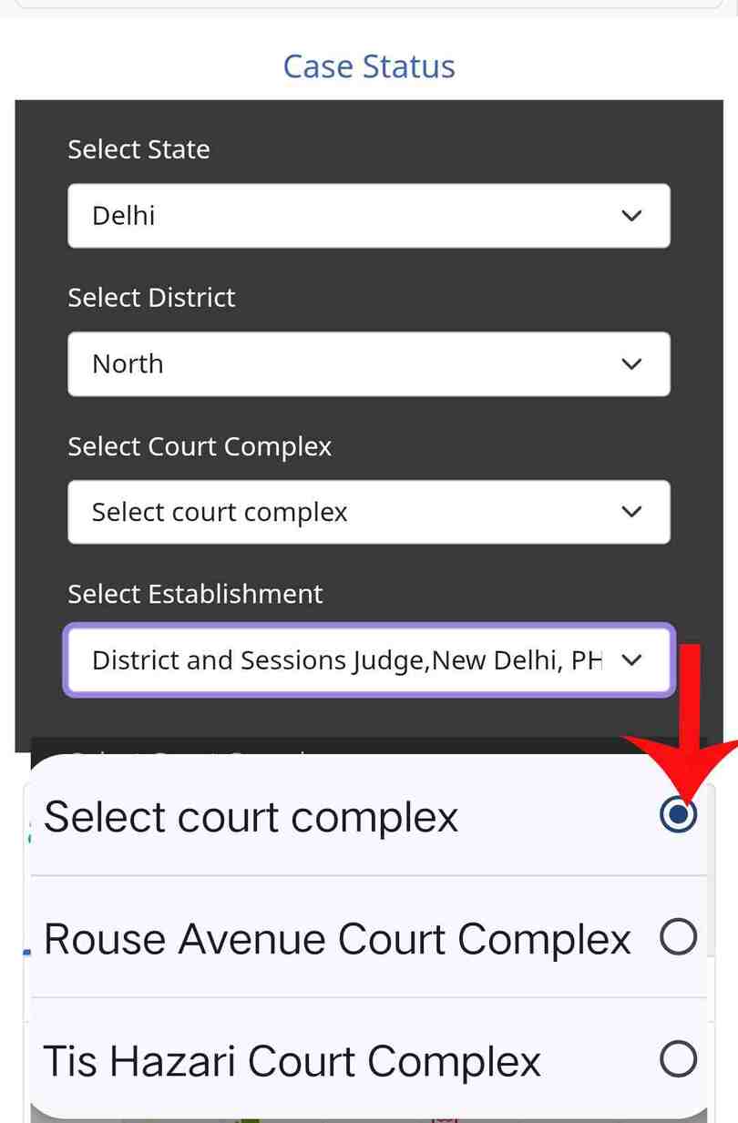 jameen par court case kaise check kare step 2